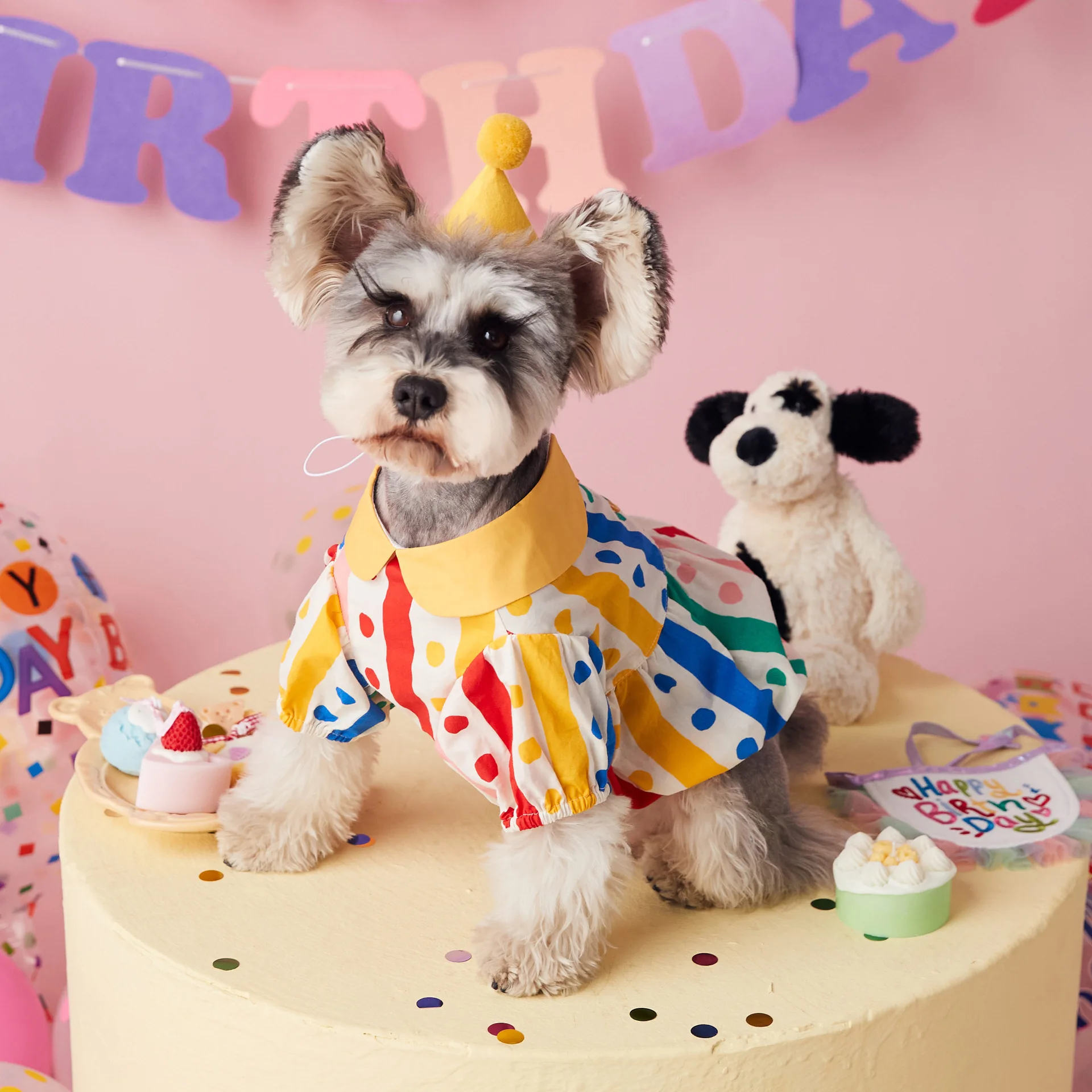 

Thin Polka Dot Pet Clothes, Dog Clothes, Cute Marquis, Yorkshire, Schnauzer, Small Body, Summer