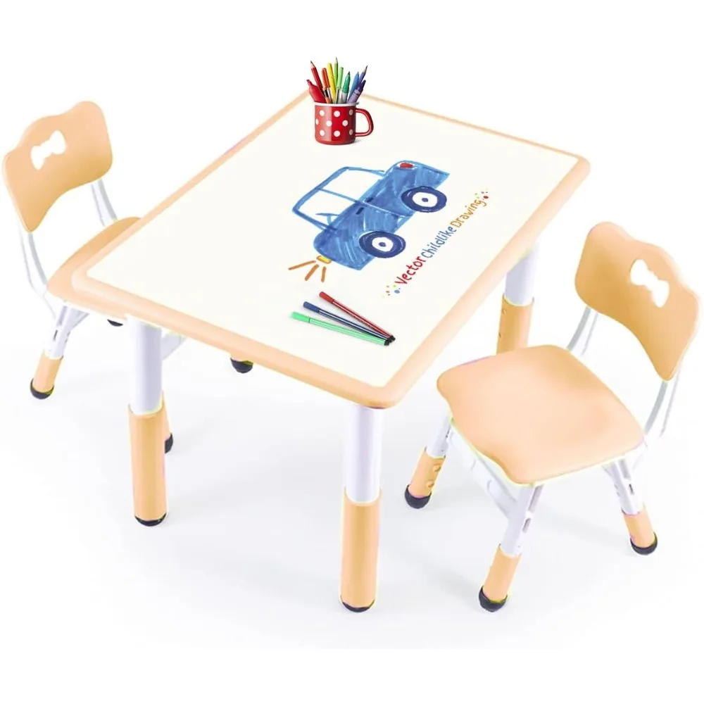 Conjunto de Mesa e Cadeiras Infantil, Criança, 2 Cadeiras