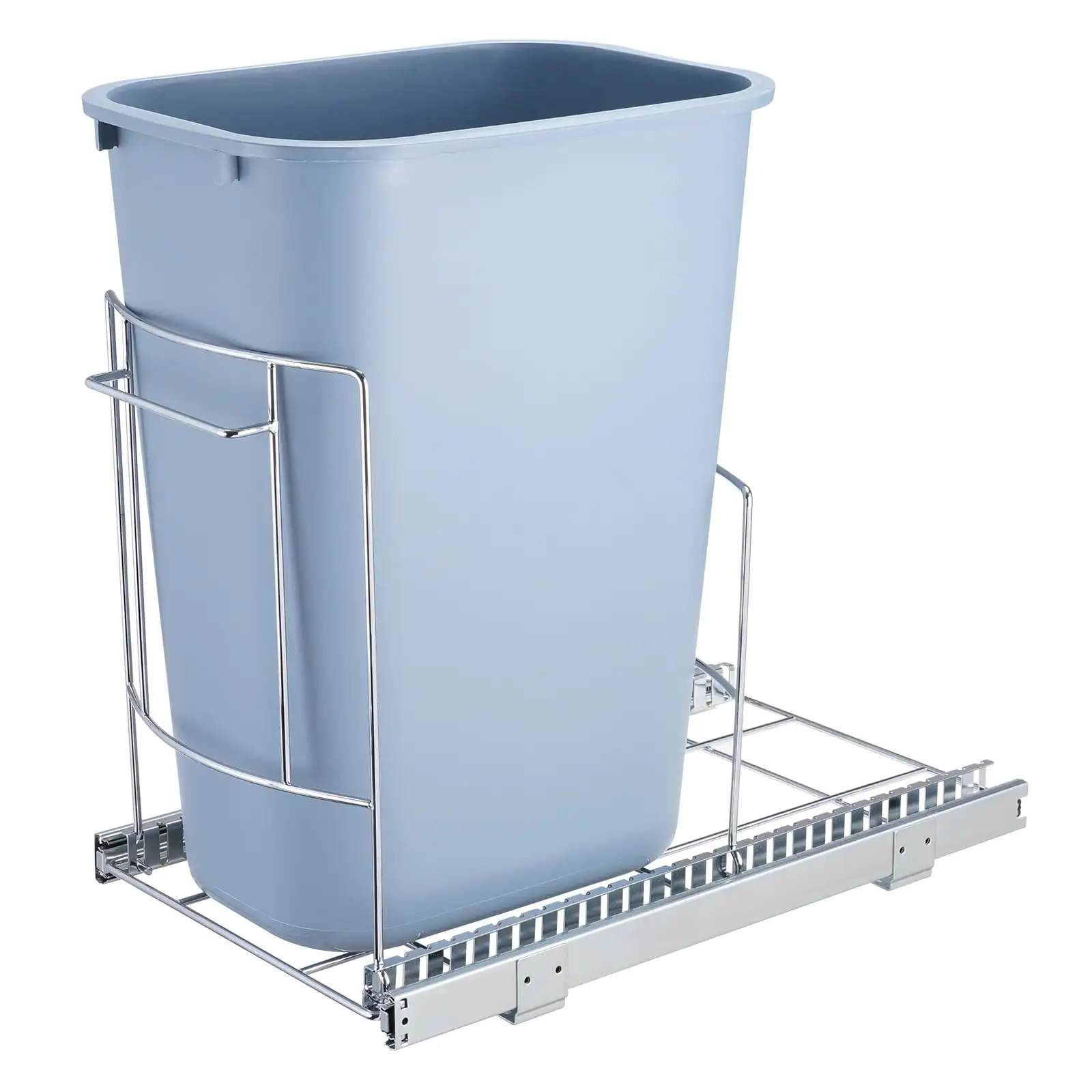 

SKYSHALO Pullout Waste Container,Under Mount Kitchen Waste Container with Slide Kitchen Trash Can with Handle. Bin Not Included.