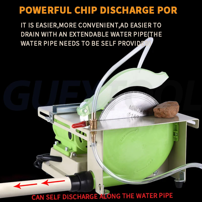 High Power Table Grinder Small Jade Polishing Machine Jade Carving Machine Cutting Machine Polishing Machine Tool 1380W Saw
