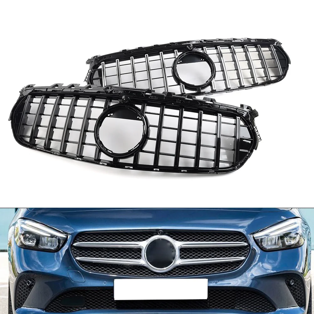 

Car GTR Style Front Bumper Hood Radiator Grille For Mercedes Benz B Class W247 B180 B200 B260 2020 2021 2022