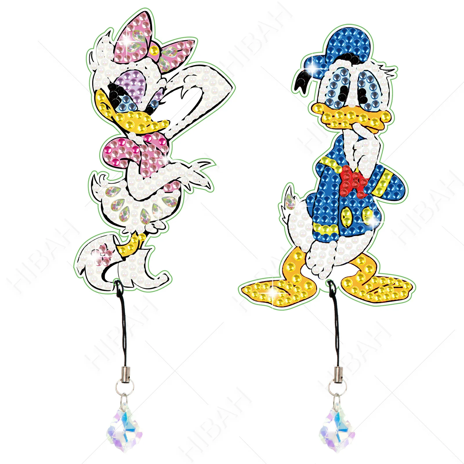 Diamond Painting Sanrio Bookmarks Crystal Pendant Brilliant Diamonds And Abnormity Drill Single Surface Point Drilling Bookmark