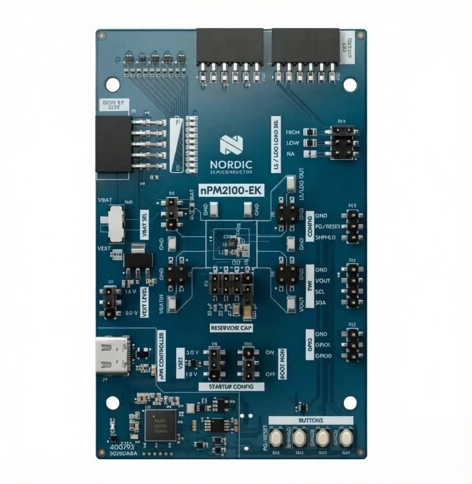 NPM2100-EK Evaluation Kit for nPM2100 PMIC - Optimized for Non-Rechargeable Batteries