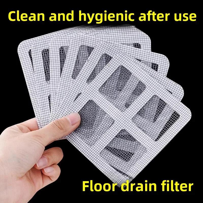 Bathroom disposable insect proof floor drain sticker sewer hair stop net home kitchen bathroom hair strainer