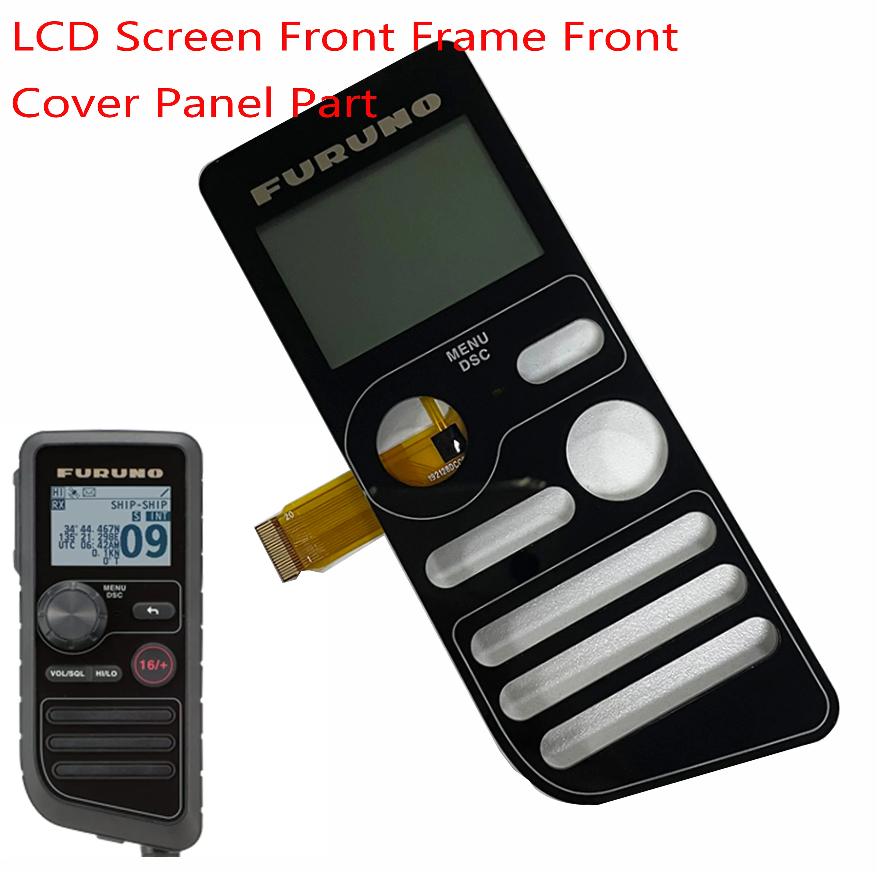 New LCD Screen For FURUNO HS-4800 Optional Handset For FM4800 4850 Front Frame Front Cover Panel Part Replacement Repair