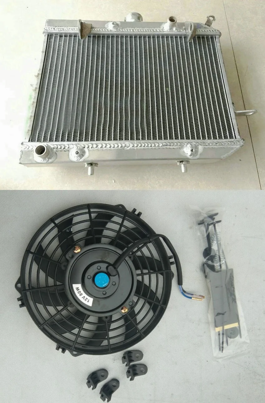 

Алюминиевый радиатор + вентилятор для Honda ATV Rincon 650/680 TRX650F TRX680F TRX680F 2003-2017 2016 2015 2014 2013 2012 2011 2010 2009