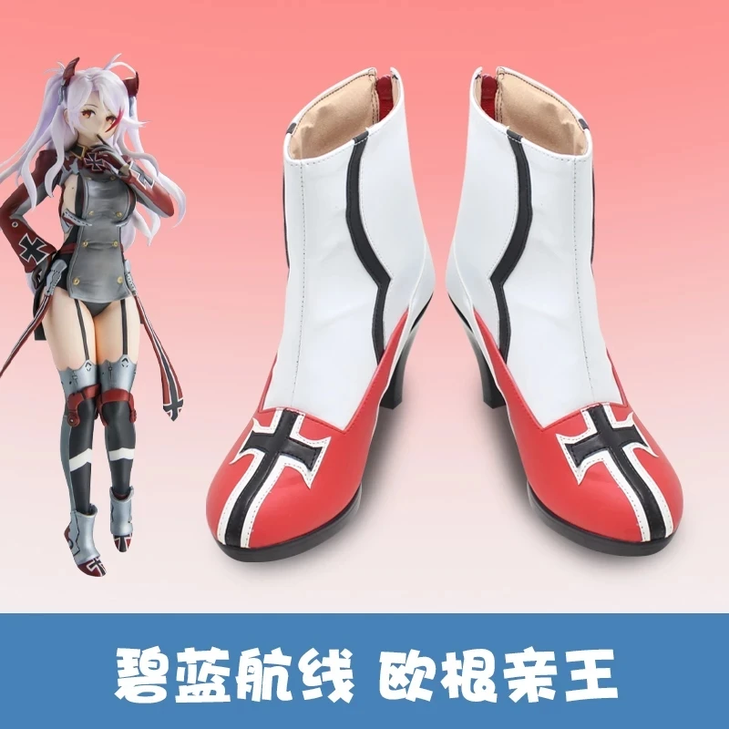 

Game Azur Lane Prinz Eugen Cosplay Shoes Halloween Carnival Cosplay Costume Accessories Customer Size Made Anime Cosplay shoes