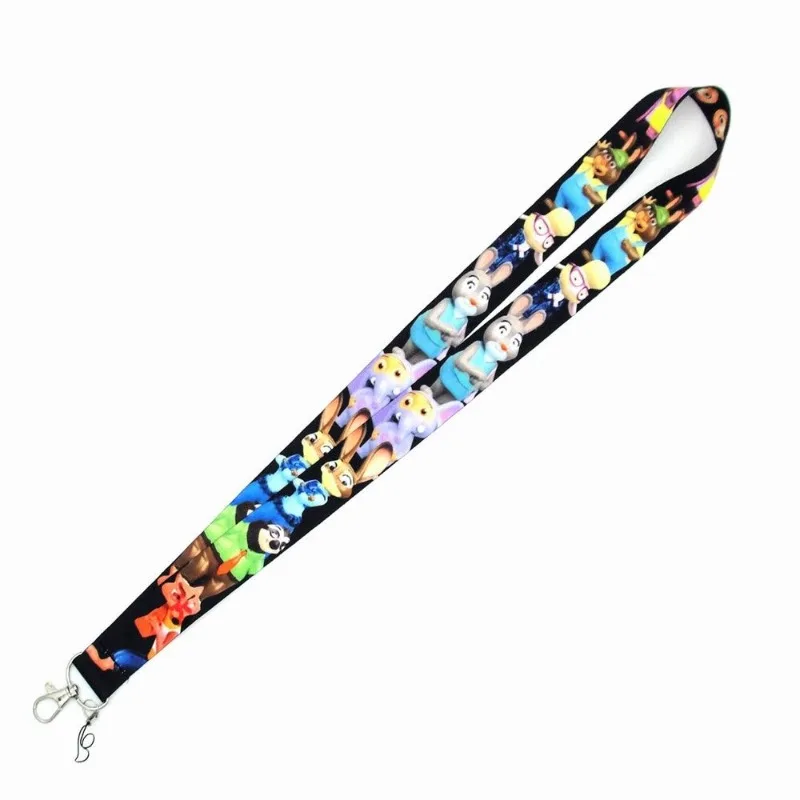 Zootopia الهاتف المحمول الحبل ديزني نيك جودي الكرتون لطيف الموظف بطاقة الهوية حافلة بطاقة الهاتف المحمول الرقبة حزام حبل قلادة هدية #5