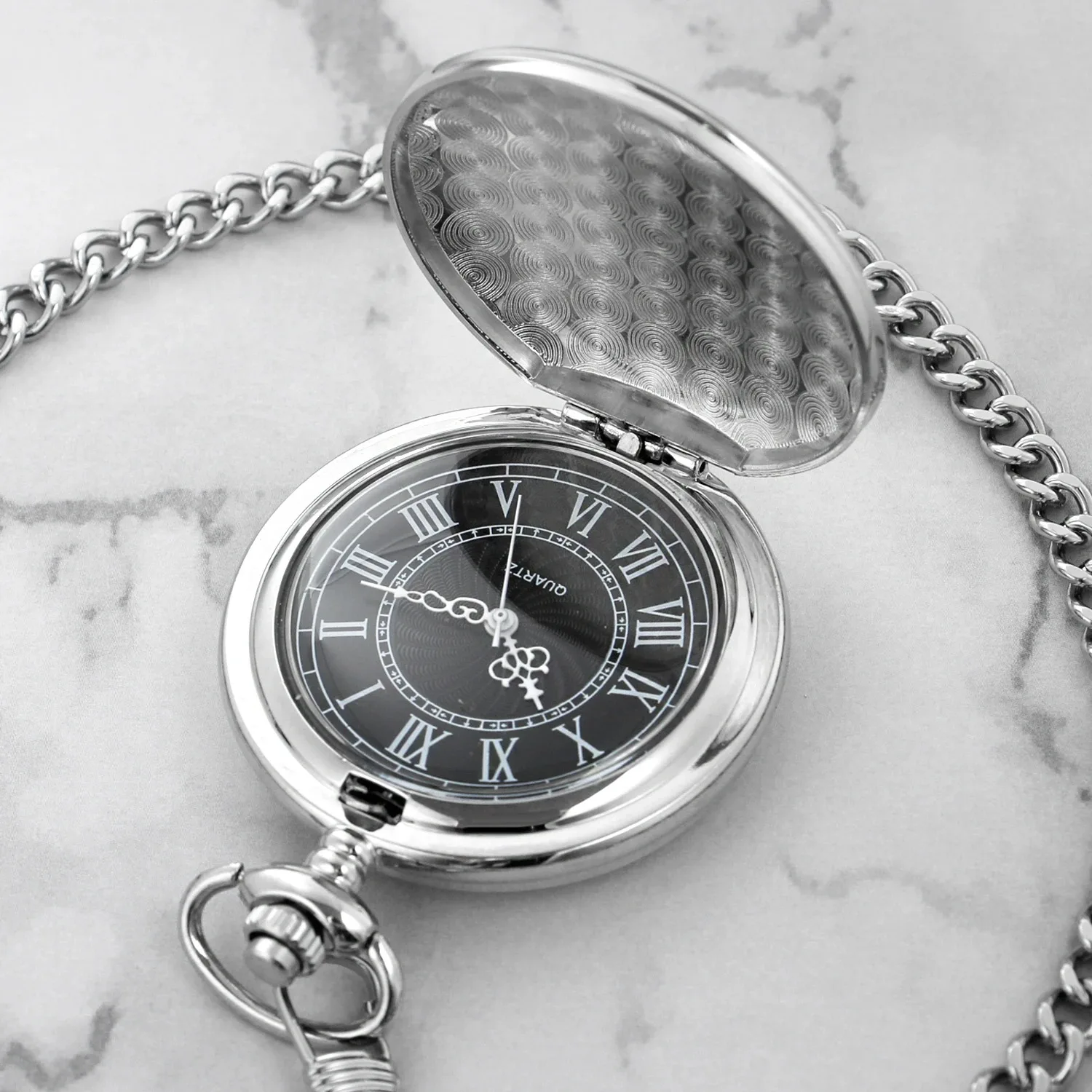 خمر الرجال النساء Steampunk السلس الفضة سطح المواد سلسلة بدلاية كلاسيكية ساعة جيب كوارتز قلادة هدايا للنساء
