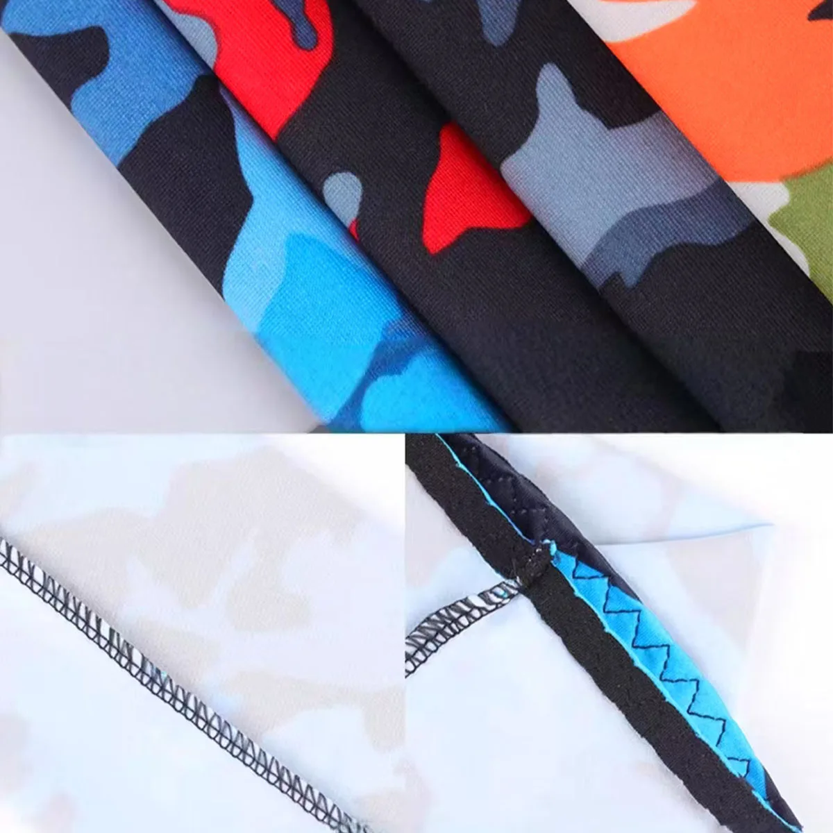 4 pares de trajes de camuflaje de moda, protectores de brazos de seda de hielo de 8% spandex, protectores de brazos de seda de hielo para exteriores, ropa de pesca para hombres y mujeres, fundas de hielo de camuflaje finas de primavera y verano