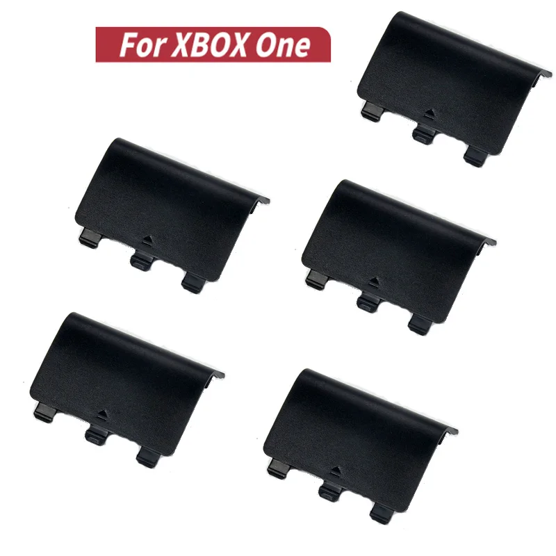 5Pcs Battery Cover Door Lid Shell Replacement for XBOX One Wireless Controller Battery Shell Lid Lightweight Portable Back Case