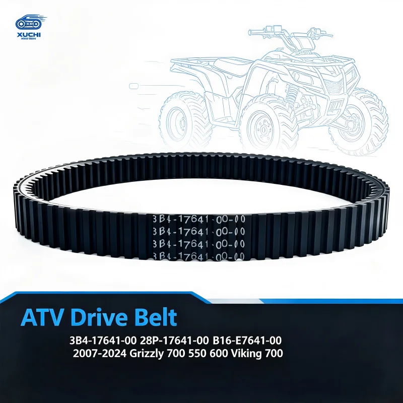 3B4-17641-0028P-17641-00B16-E7641-00 Drive Belt For Grizzly 700 Grizzly 550 Grizzly 600 Viking 700v ATV 2007‑2024 Spare Parts