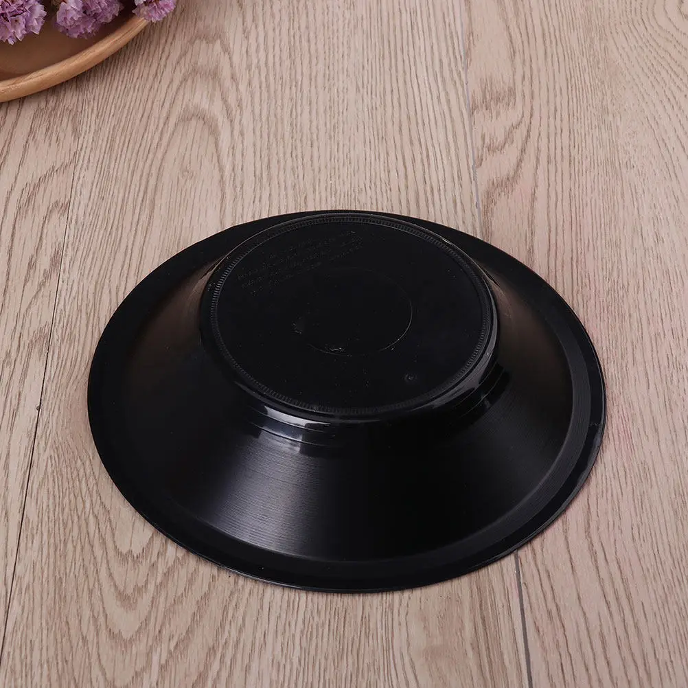 2Pcs Retro Vinyl Snack Tray Cd Record Fruit Bowl Multipurpose Candy Veggie Container Reusable Party Snack Organizer