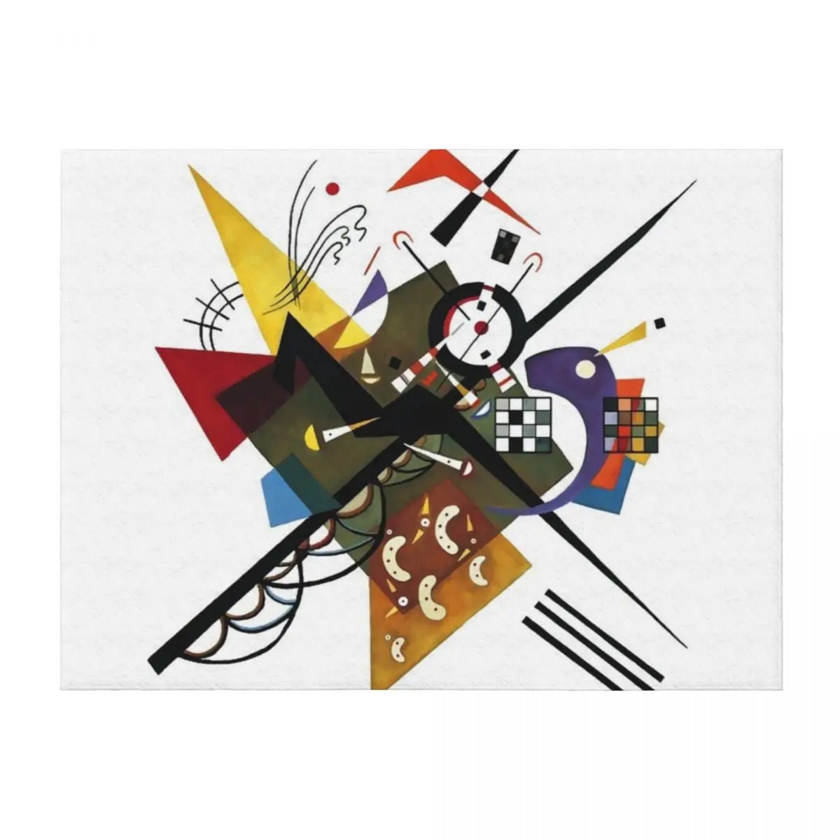 

Kandinsky 1923, Sur Blanc Throw Blanket blankets and throws Camping Loose for sofa Blankets