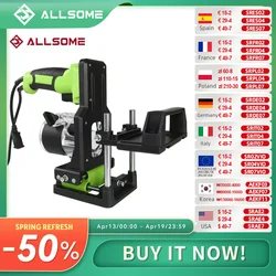 Allsome Mortise Jig Woodworking Slotting Locator Compact Router Attachment Router Edge Guide Trimming Machine