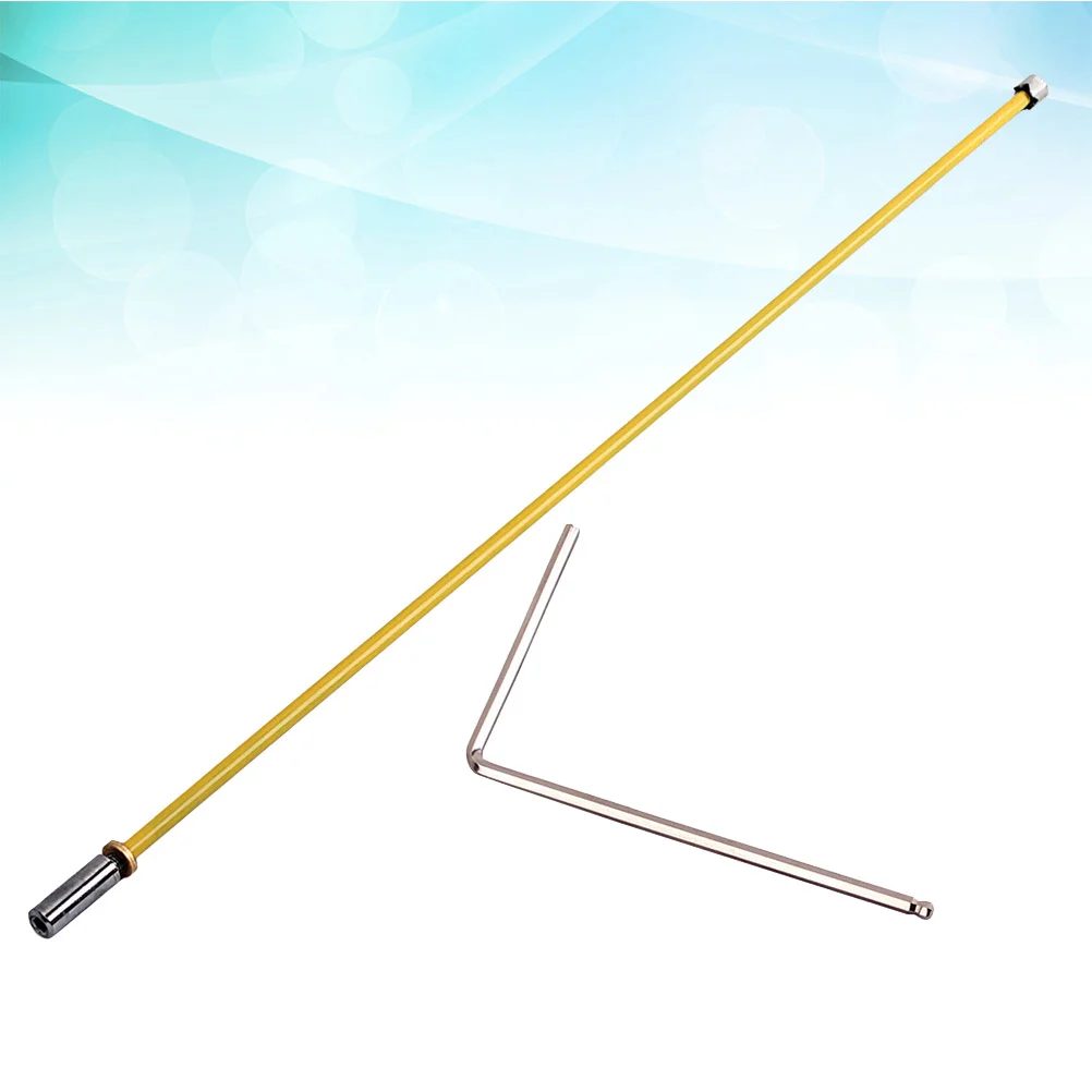 2 Way Adjustment Truss Rod 490mm Double Course Truss Rod for Guitar with Wrench (Yellow) metal Truss Rod