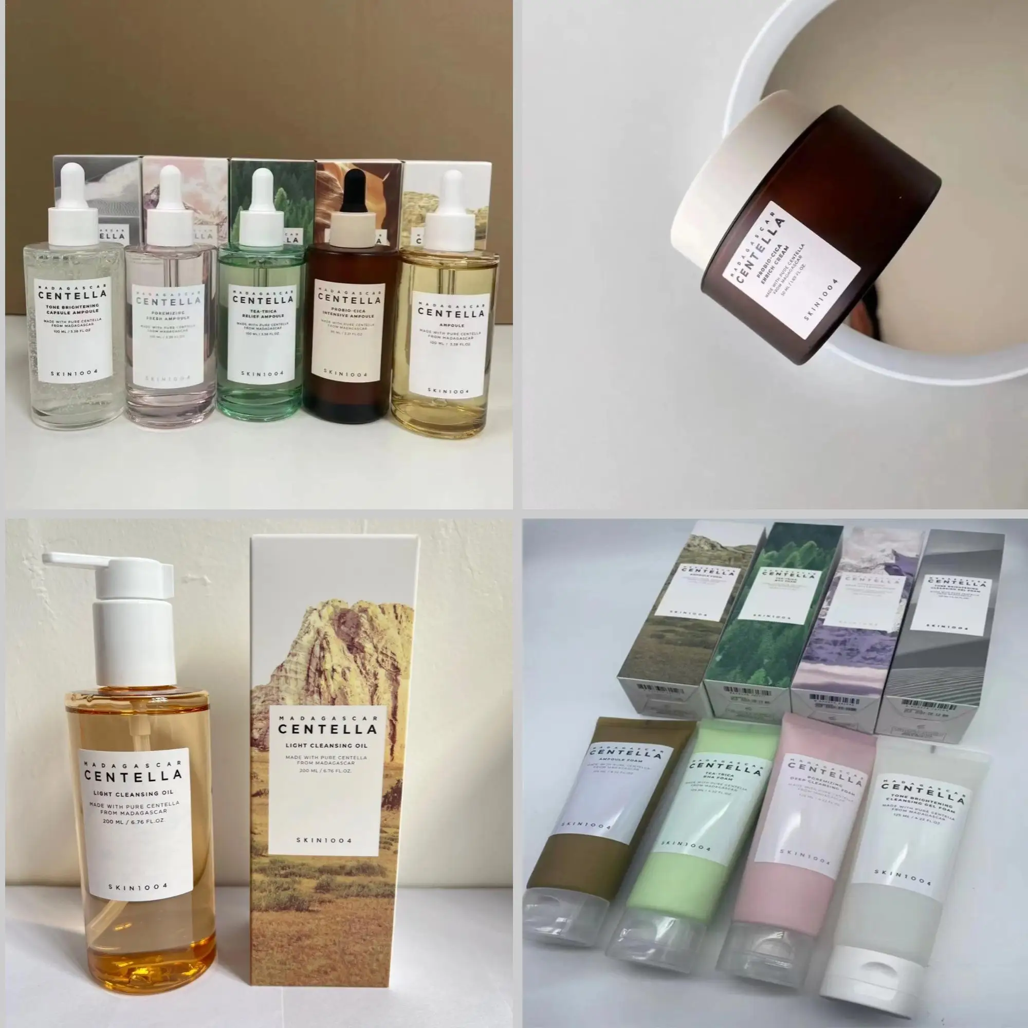 كينتيللا اسياتيكا جوهر/كريم العين/المطهر/زيت التنظيف/كريم الشمس/الحبر ترطيب تهدئة اشراق مصل الوجه العناية بالبشرة #1