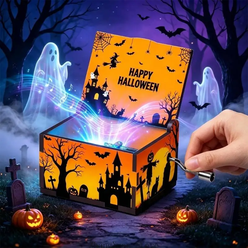 Halloween-Spieluhr mit mechanischen Bewegungen für Regalsimse und Tischdisplay 3XUF – Detail 10