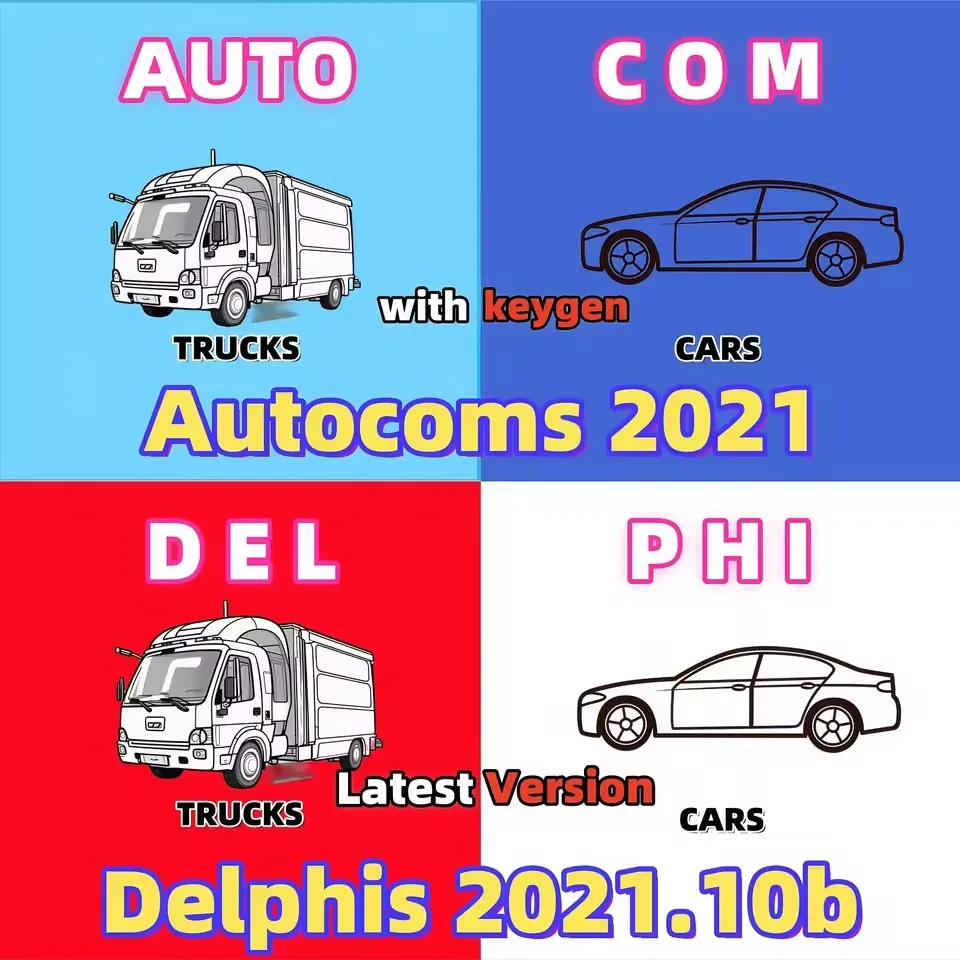 

Autocoms 2021.11 2025 Новейшее программное обеспечение для авторемонта: версия 10,53, плюс Delphis 2021.10b с Keygen, кодирование DS 150, OBD2