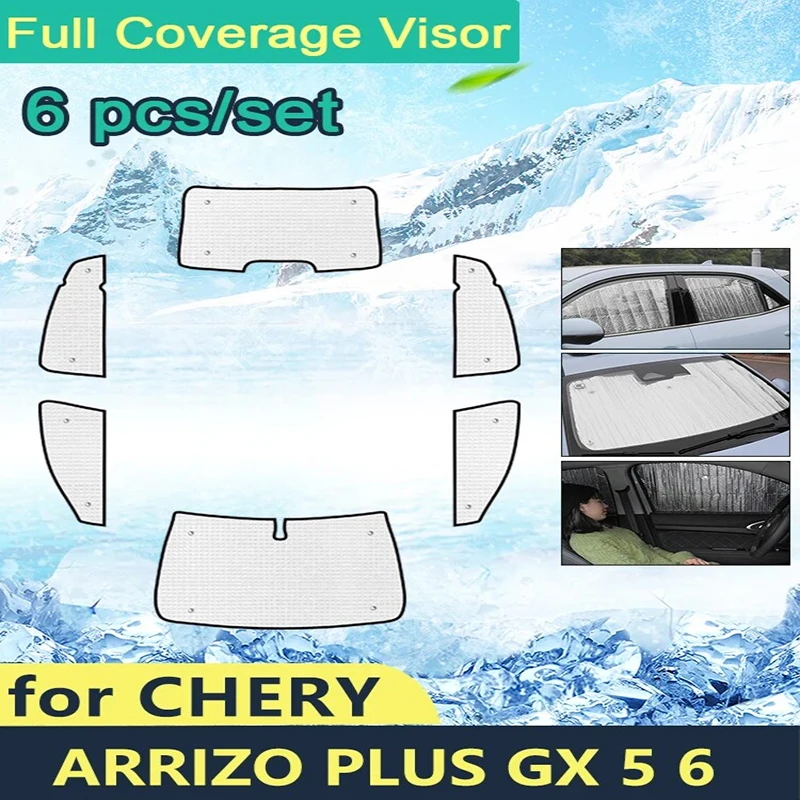 

Солнцезащитные очки с полным покрытием для Chery Arrizo Plus GX 5 6, автомобильные ветрозащитные аксессуары, солнцезащитный козырек, боковые окна
