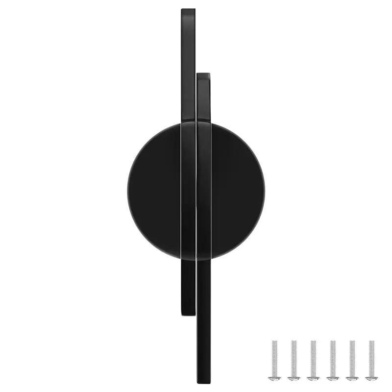 Picture 5: ABRU-4 Cabinet Pulls,Half Round Black Cabinet Knobs,Matte Black Cabinet Pulls For Closets And Cabinets 2-1/2 Inch (64 Mm)