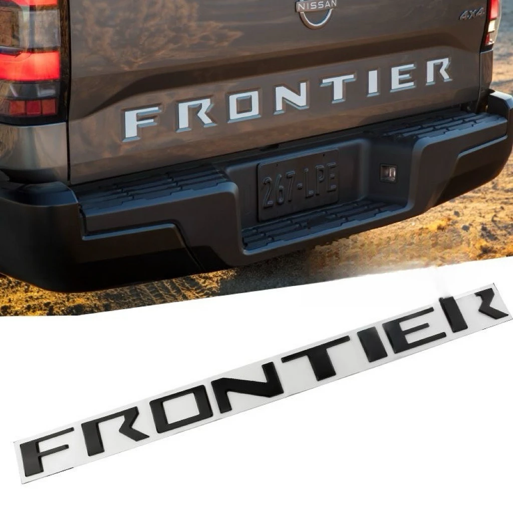 

3D-эмблема на крышку багажника, буквы Frontier, наклейка-значок на задний багажник, декоративная накладка для Nissan 2022-2023, аксессуары для экстерьера автомобиля
