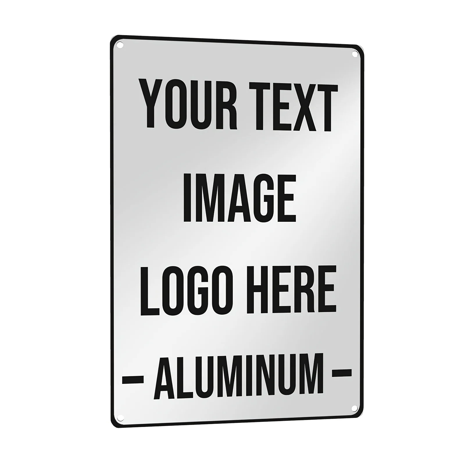 20x30cm Individuelles Aluminiumschild, Personalisierter Text & Bildlogo, Metall-Wandschild für Heim- und Geschäftsdekoration – Detail 6