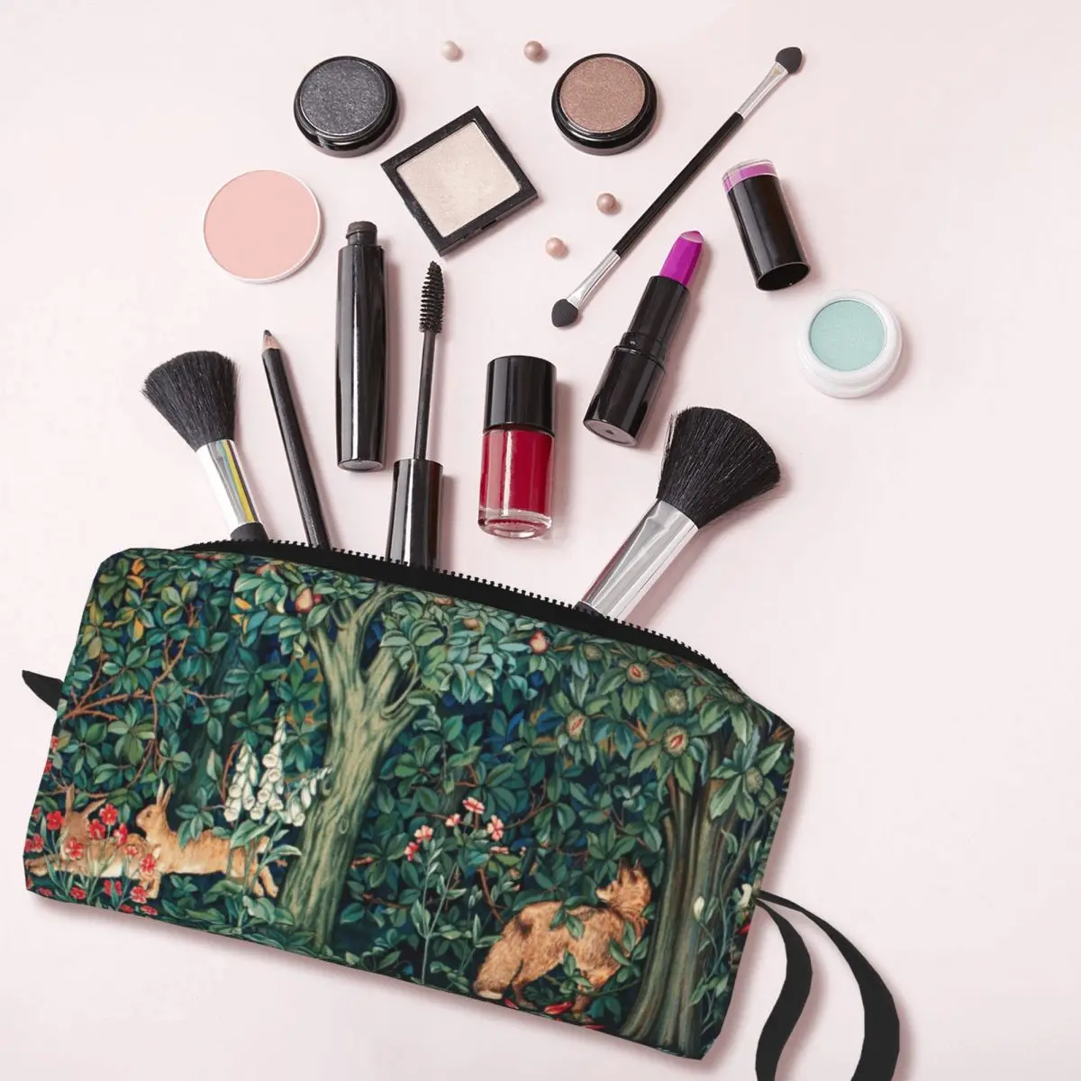 Fox e lebres-kit de higiene de viagem feminino, maquiagem, organizador de cosméticos, kit de beleza