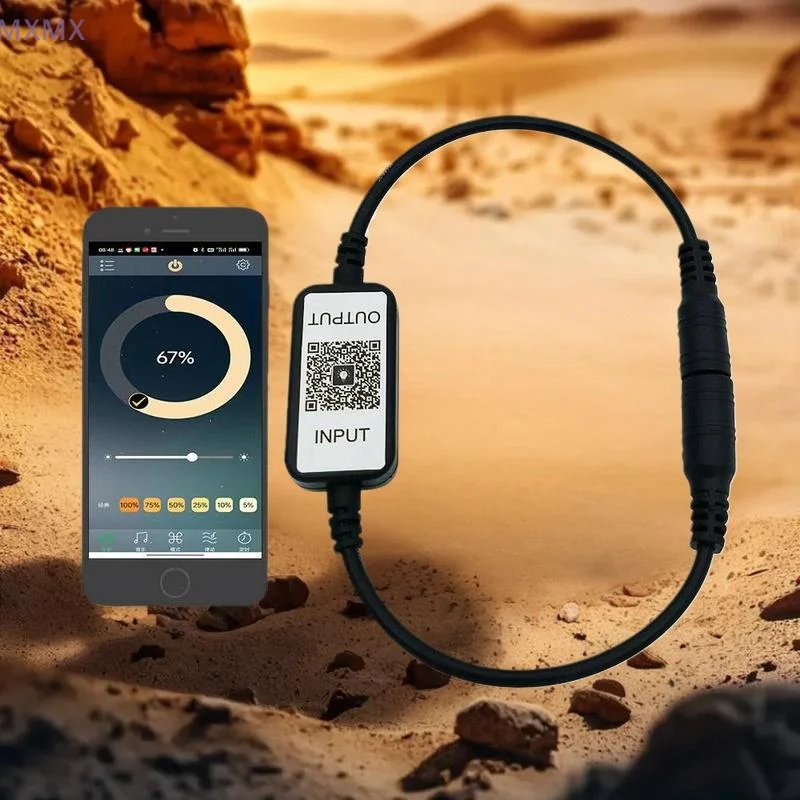 

LED Monochrome Wireless Dimming Light Strip Set Complete with 11 Key Bluetooth Controller