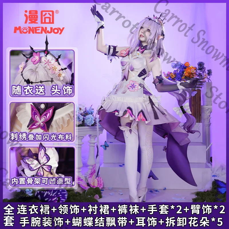

Honkai: Star Rail Castorice Cospaly Dress Up Anime Coat Jacket Wrap Trousers Belt Clothes A Complete Set of Clothing Cartoon