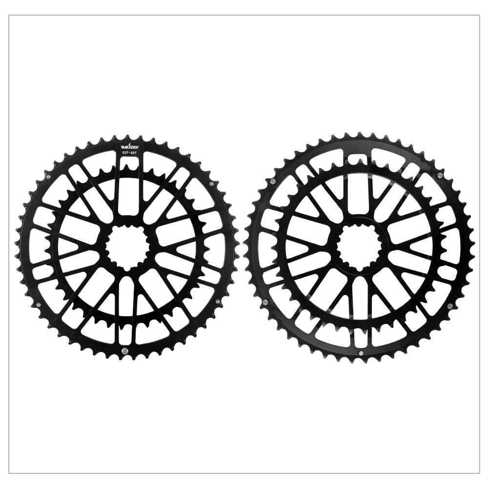 Prowheel Rennrad-Kurbelgarnitur 165 170 172,5 mm Doppelgeschwindigkeits-Kettenblatt 46/30 Zähne 48/32 Zähne 50/34 Zähne 52/36 Zähne 53/39 Zähne Geschwindigkeit Fahrradkettenblatt – Detail 20