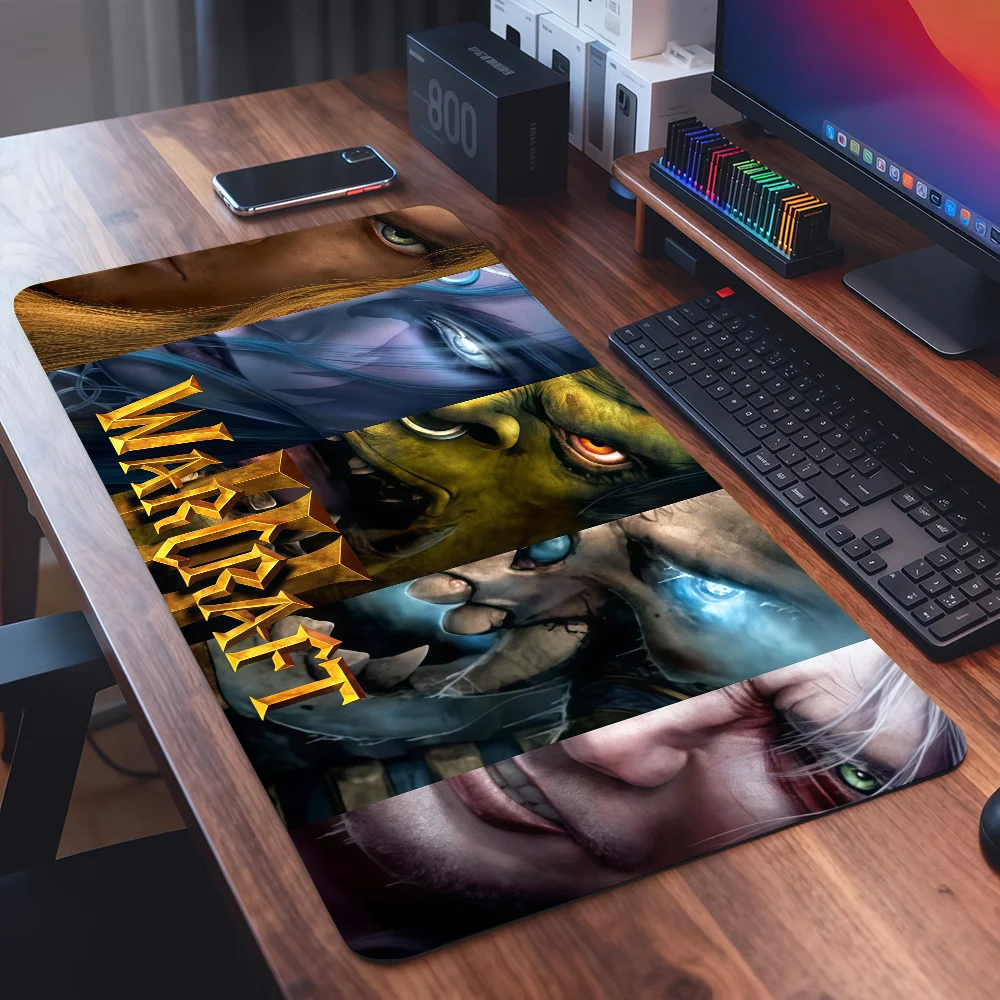 Game W-Warcraft Mouse Pad Square Office Gaming Desk Mat Waterproof Non-Slip Rubber Decorative