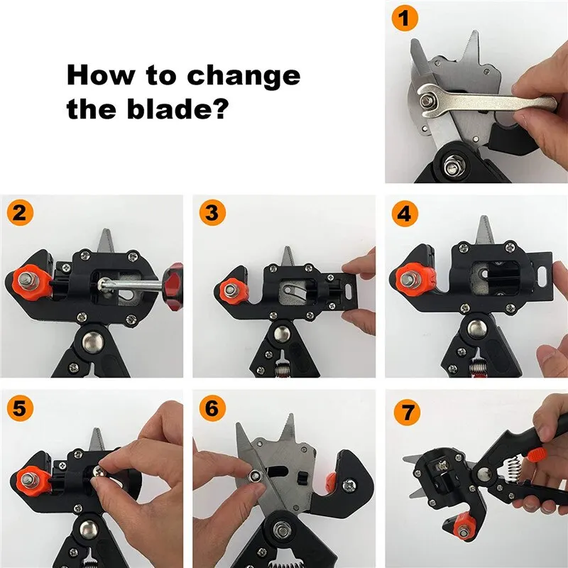 Imagem -04 - Jardim Enxertia Pruner Filial Cortador Secateur Poda Planta Tesouras Caixas Árvore Fruteira Tesoura Profissional