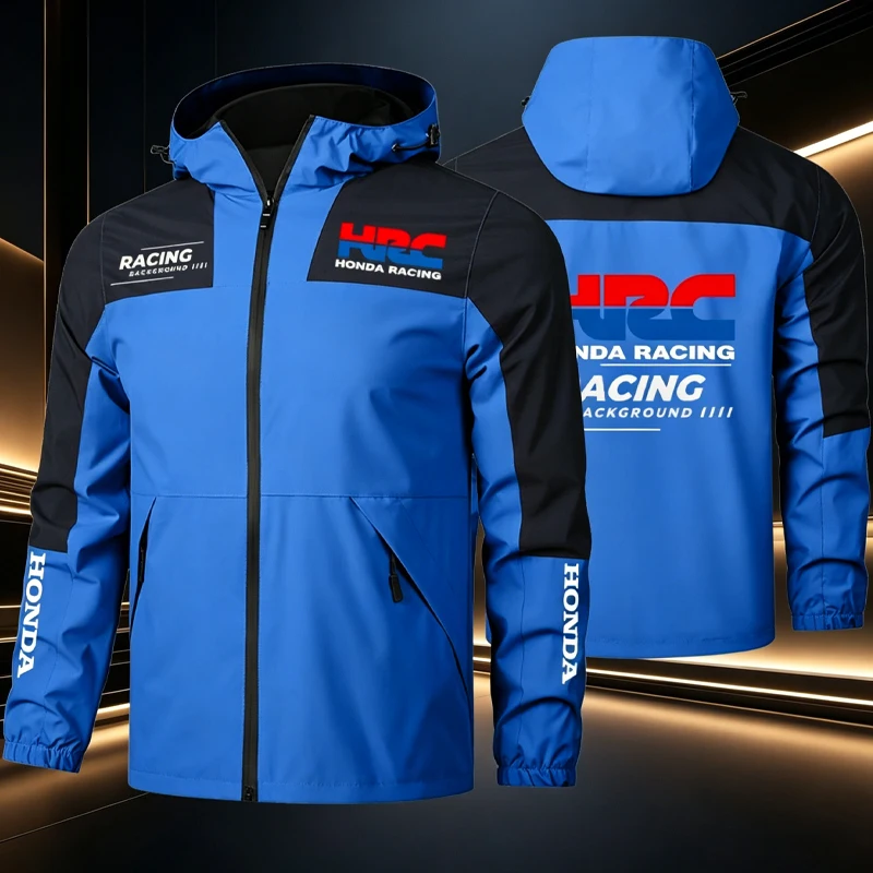 Honda Racing Jacket - Spring/Autumn Men's/Women's Lightweight Windproof and Waterproof Jacket - Outdoor Leisure and Sports Coat