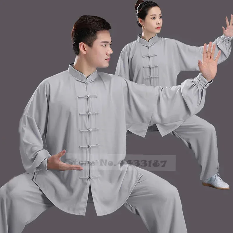 Roupas soltas tradicionais chinesas tang terno kung fu roupas retrô oriental unissex tai chi cintura elástica viscose loungewear 3xl