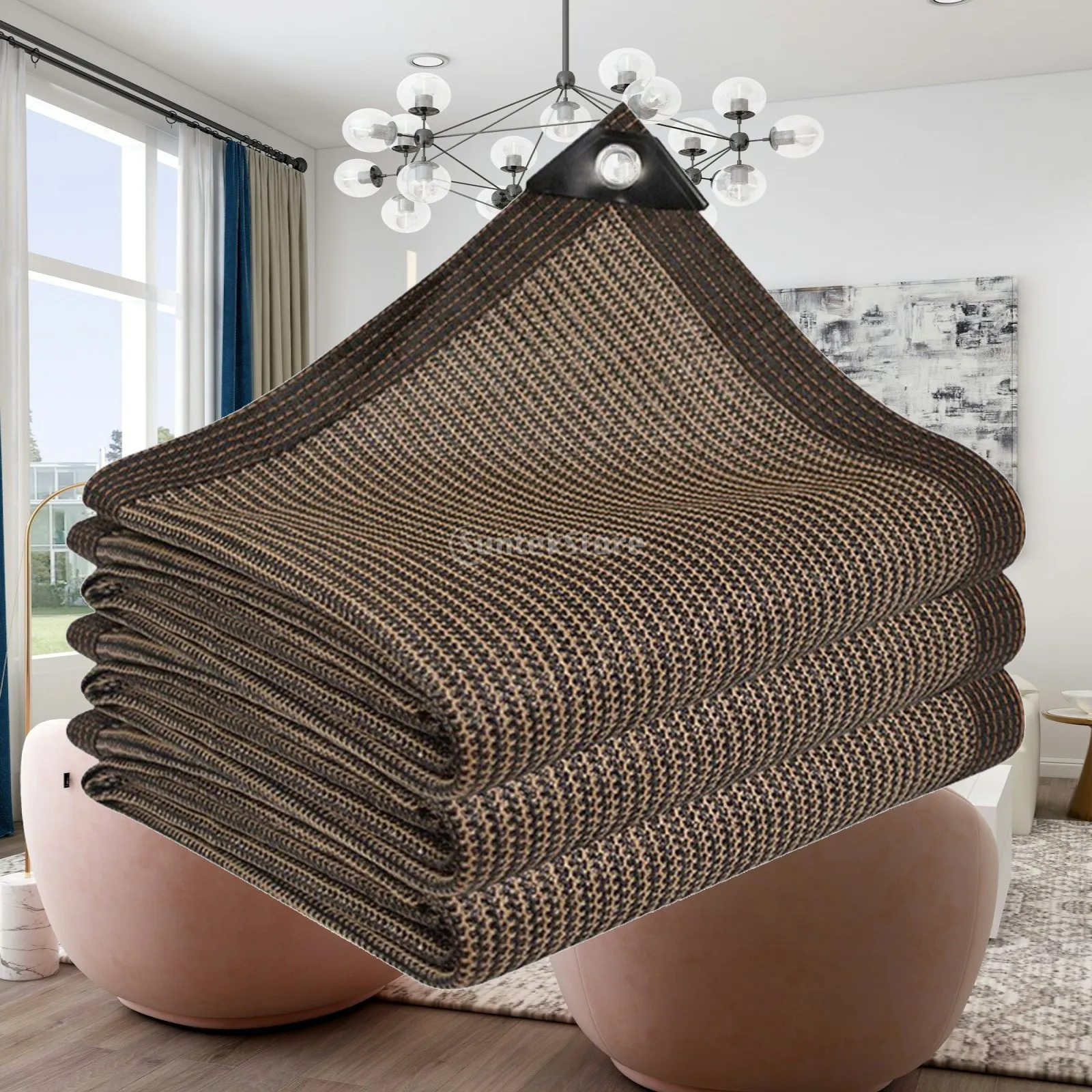 Outdoor Shade Cloth Rectangle Sunblock Netting for Plants Patio Greenhouse Heavy Duty Polyethylene Garden Sunshade Canopy for