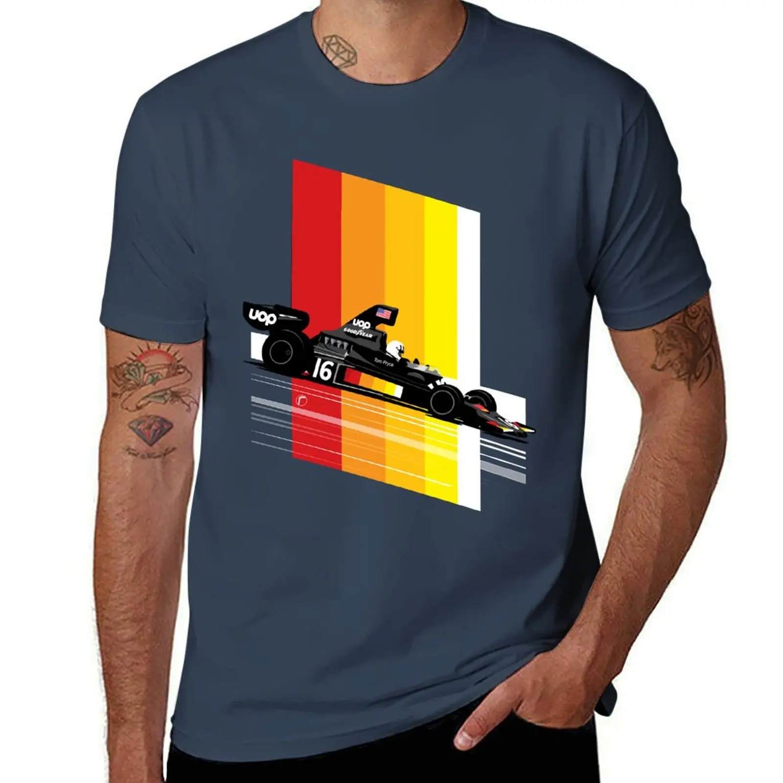 

Shadow Tom Pryce DN5 T-Shirt Lightweight Cooling Short Sleeve Tee