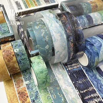 建武 8捲/套 復古景觀裝飾PET膠帶套裝 創意DIY手帳拼貼剪貼簿文具 6 最佳銷售 建武官方店 - №1