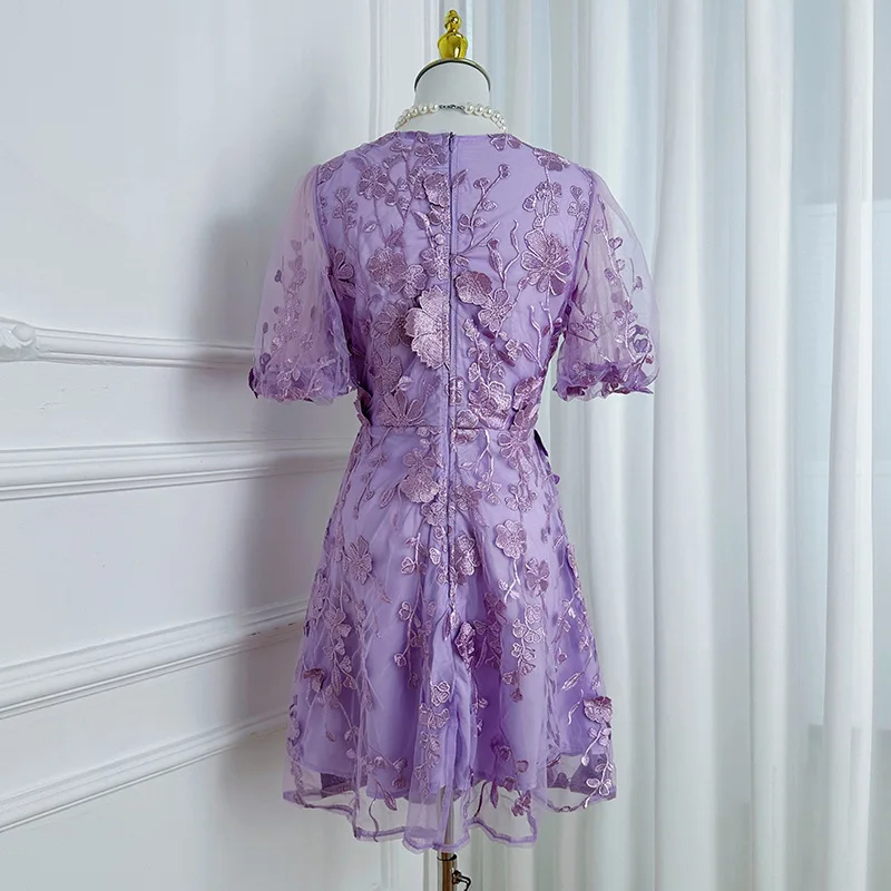 Тяжелая работа ручной работы V-Ne Puffy Sve Dr Pure Color Маленькая подставка V-Ne Bubble Sve Dr для женщин