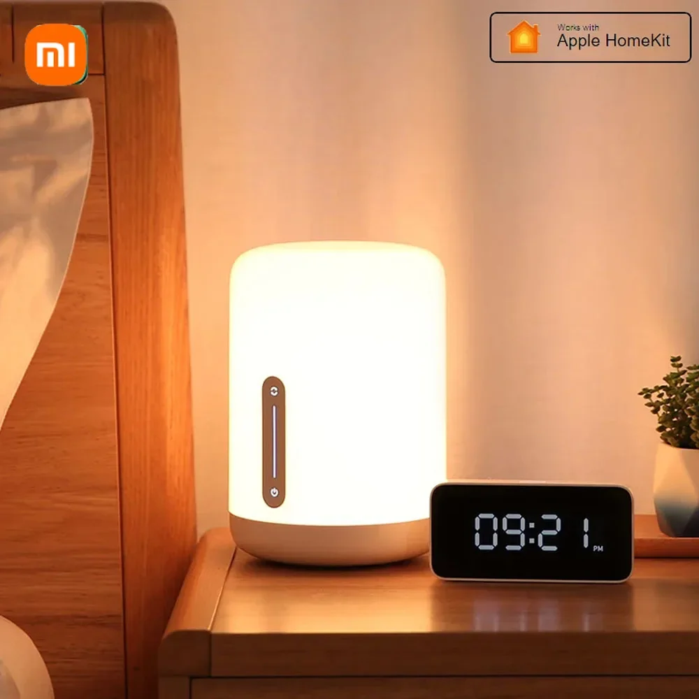 Xiaomi Mijia Lampada da comodino 2 Smart Table LED Luce notturna Colorata 400 lumen Bluetooth WiFi Touch Control per Apple HomeKit Siri