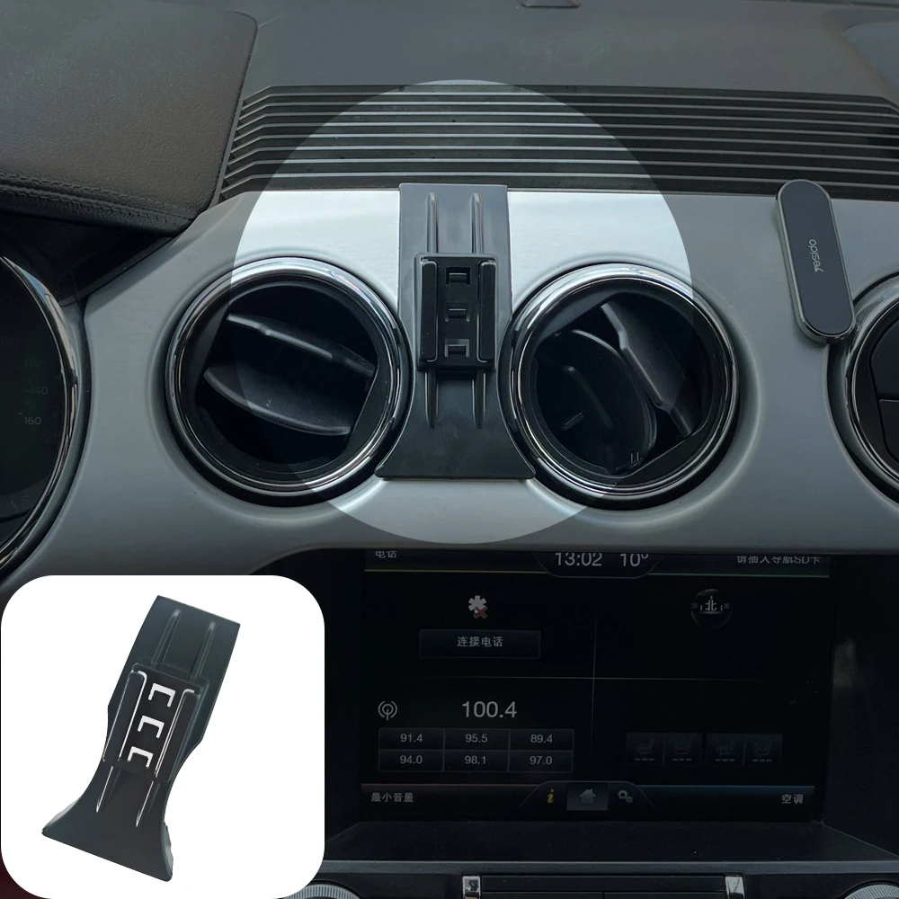 Car Phone Holder For Ford Mustang 2015 2016 2017-2021 Mobile Phone Mounts Car Wireless Charging Special Fixed Base Accessories