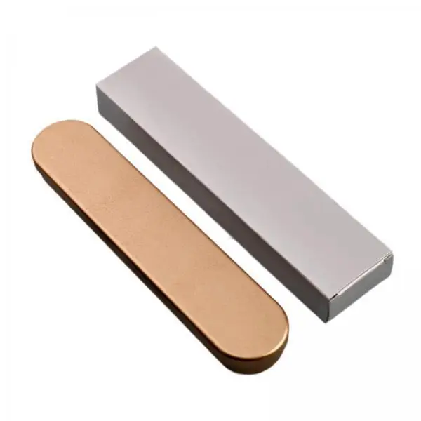 Metal Stationery Box Smooth Edge Hinged Tin Pen Holder Organizer for Home Desk and Travel Use