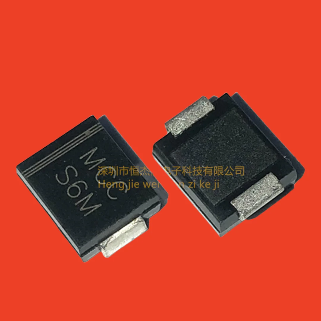 10PCS/New S6M S6MC SMC DO-214AB 6A/10A/1000v SMD Rectifier Diode