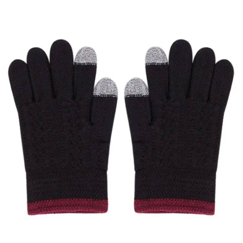 Children Warm Knit Hat Set Kids Winter Hat Scarf Gloves Set 3pcs Kids Winter Accessories Set Solid Color Hat with for Weather