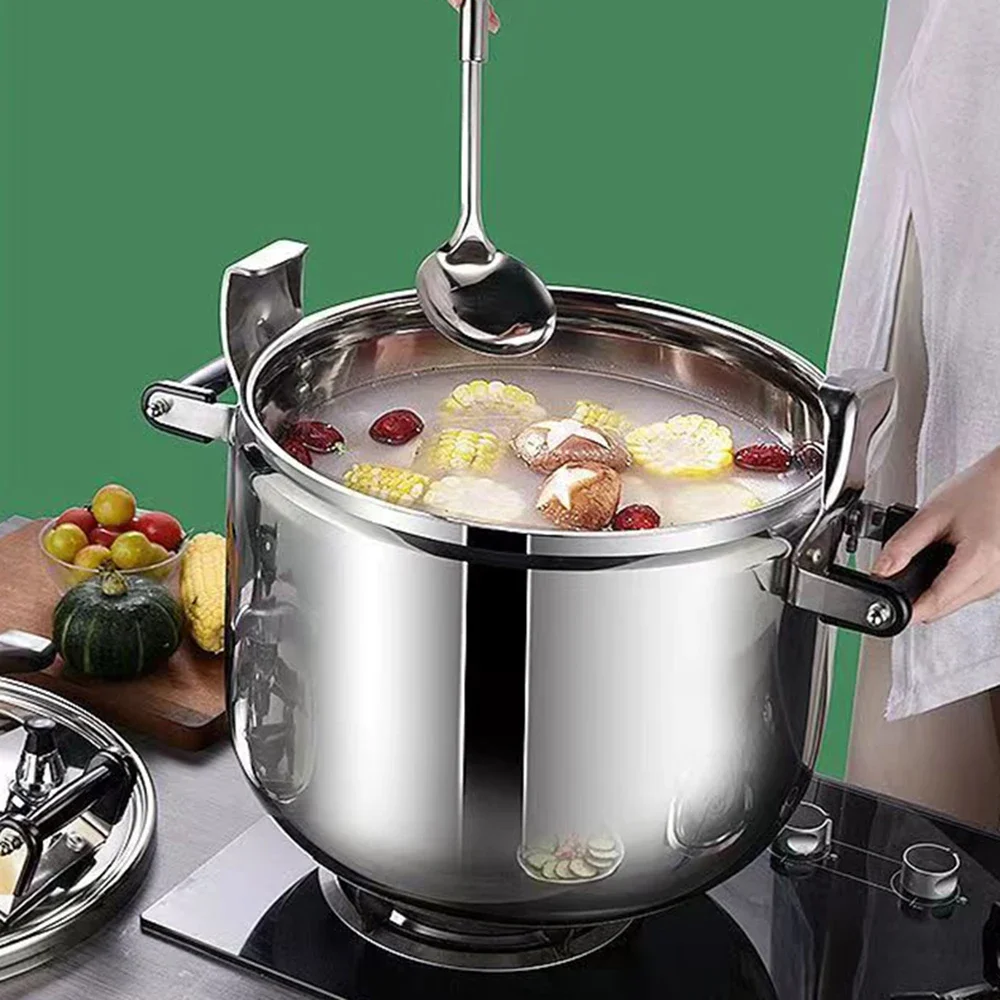 3-50L سعة كبيرة قدر الضغط التجاري انفجار برهان أواني الحساء سميكة المقاوم للصدأ الضغط المعلب تجهيزات المطابخ المطبخ