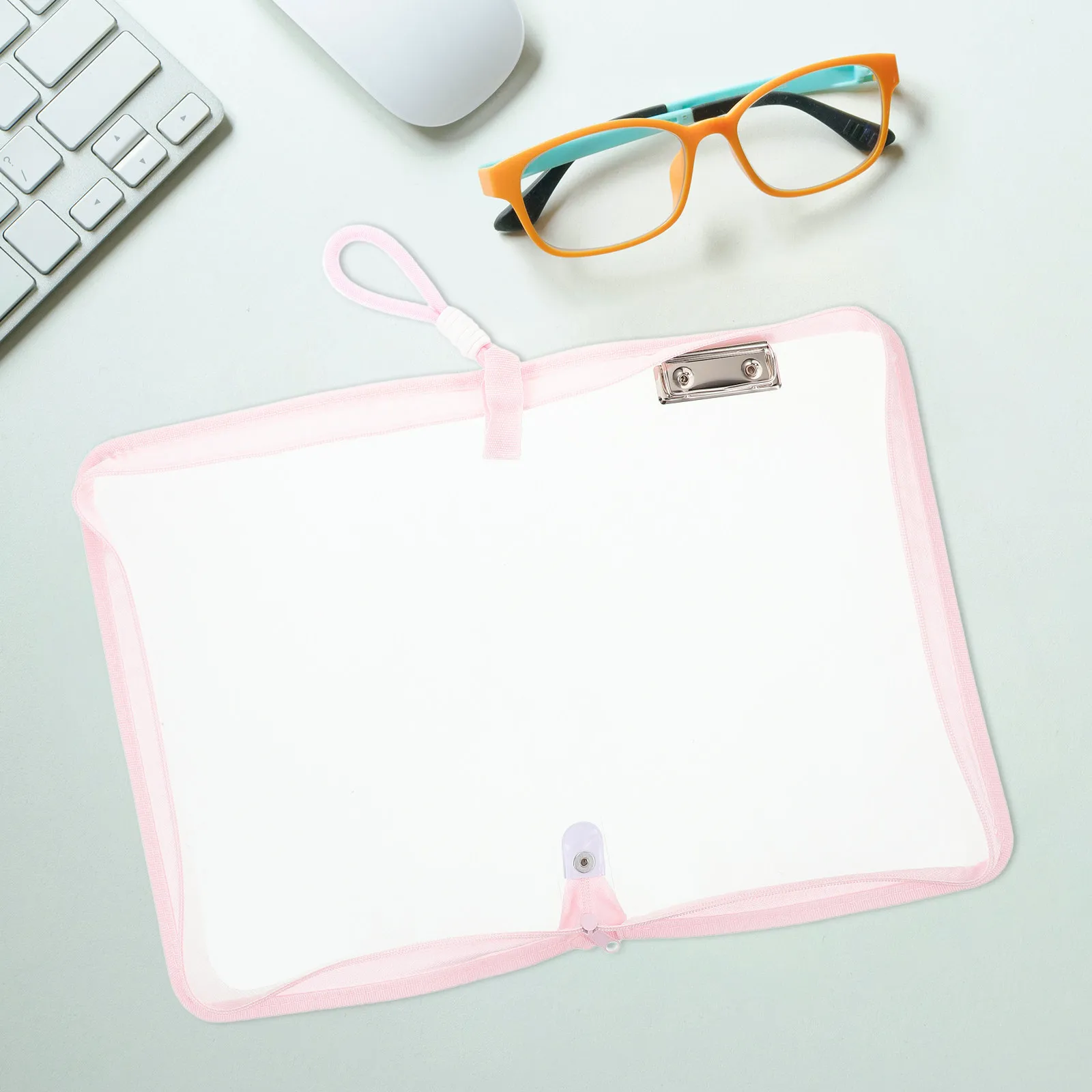 

Transparent Large Capacity Waterproof File Bag A4 Document Organizer Zipper Stationery Storage Case School Supplies