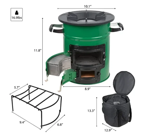 Wood burning stove hot sale camping wood stove portable smokeless rocket stove