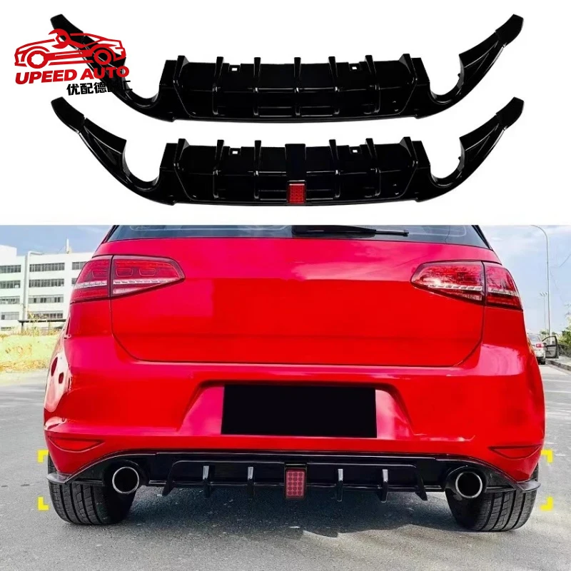 

Suitable for Gloss Black Rear Spoiler with Volkswagen vw Golf 7 MK7 GTI Modified New Style Rear Lip Car Body Kit