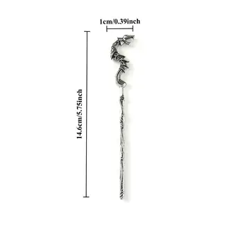 復古維京龍髮簪 女士創意北歐髮夾 中世紀女巫頭飾 髮飾 髮簪 10 最佳銷售 龍髮飾品 - №8