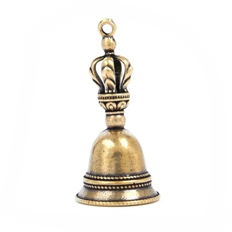 Brass Handicraft Die-casting Drop Bell Key Car Button Wind Bell Christmas Bronze Bell Creative Gift Home Decoration Accessories